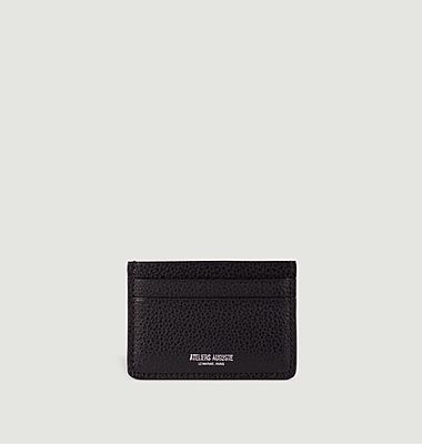 Bouloi cardholder in grained leather