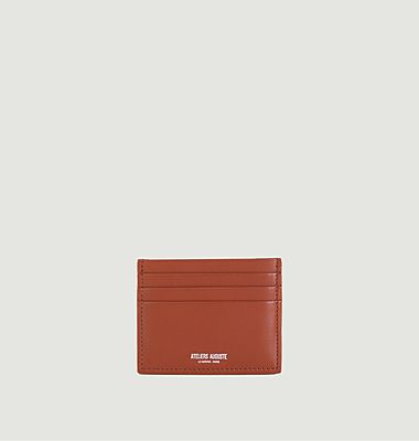 Grand Bouloi smooth leather card case