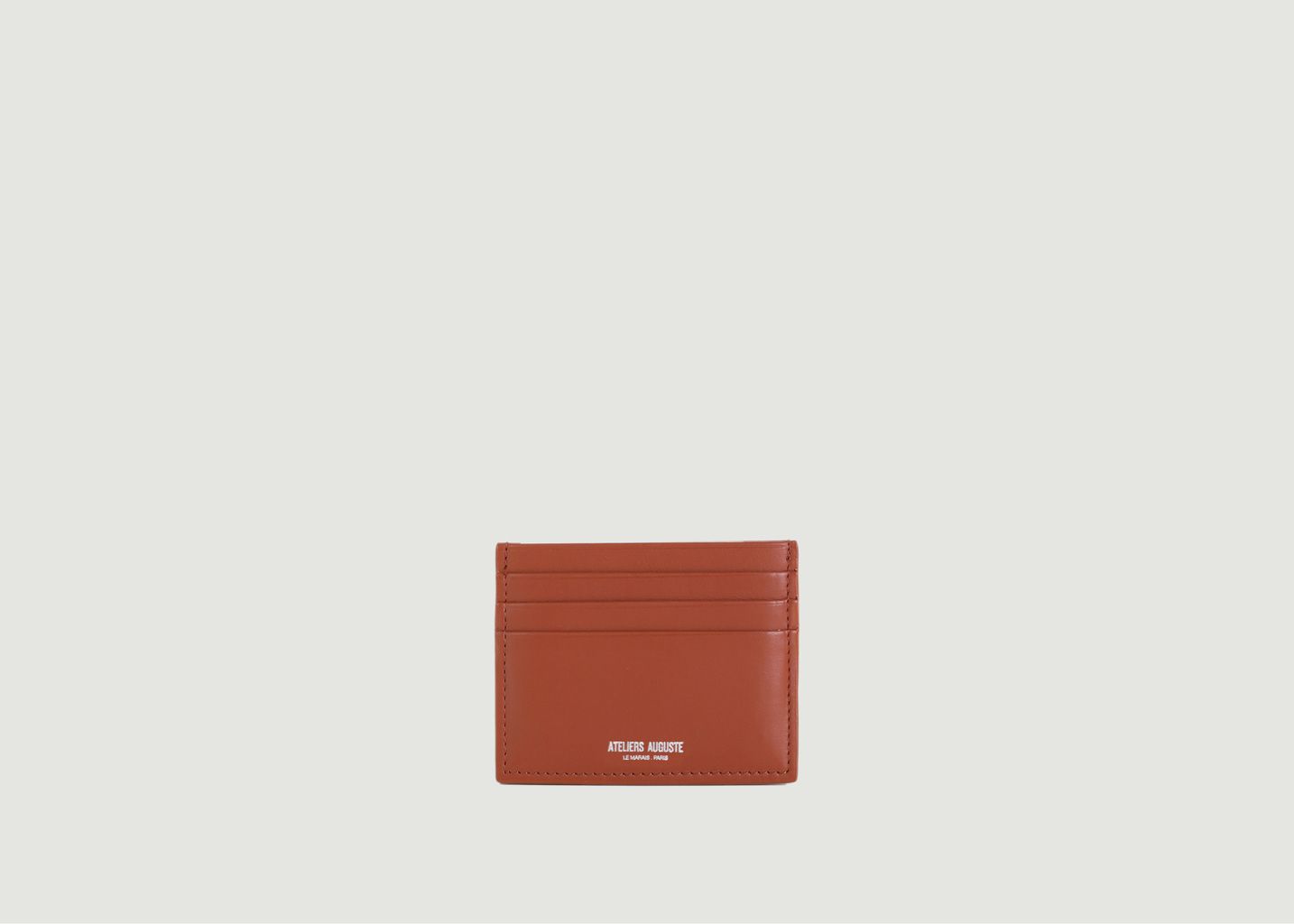Grand Bouloi smooth leather card case - Ateliers Auguste