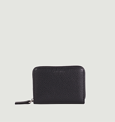 Cambon wallet in grained leather