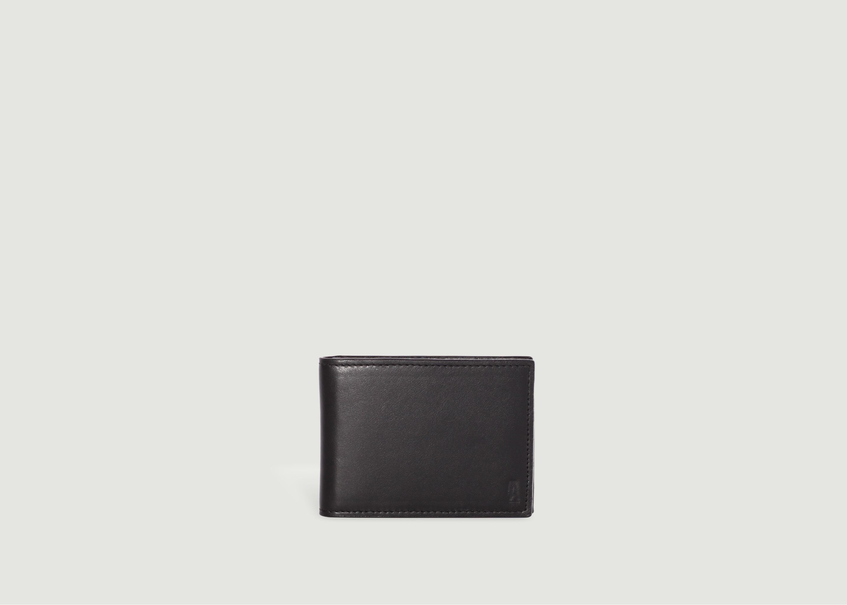 Madeleine Wallet - Black Smooth Leather – Ateliers Auguste