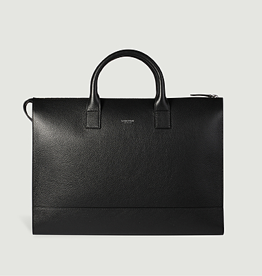 Suffren document holder in grained leather