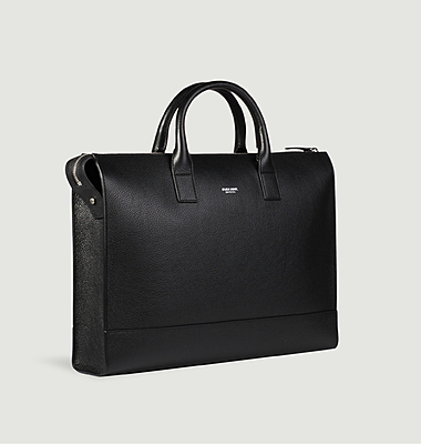 Suffren document holder in grained leather