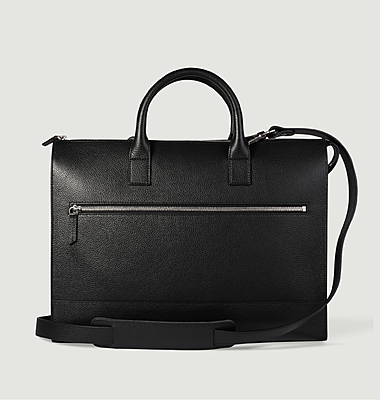 Suffren document holder in grained leather