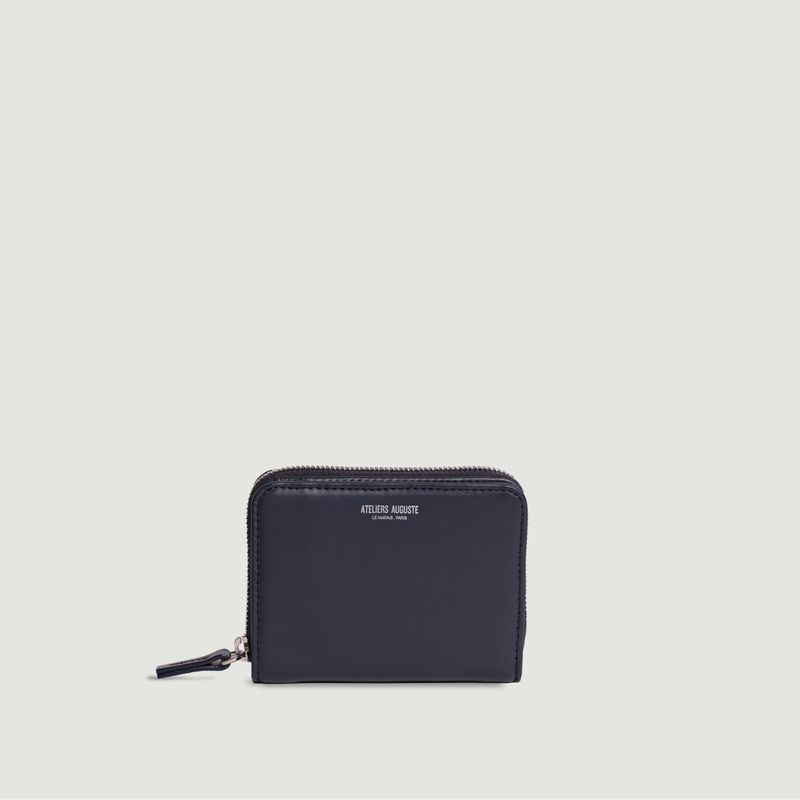 Madeleine Wallet - Black Smooth Leather – Ateliers Auguste