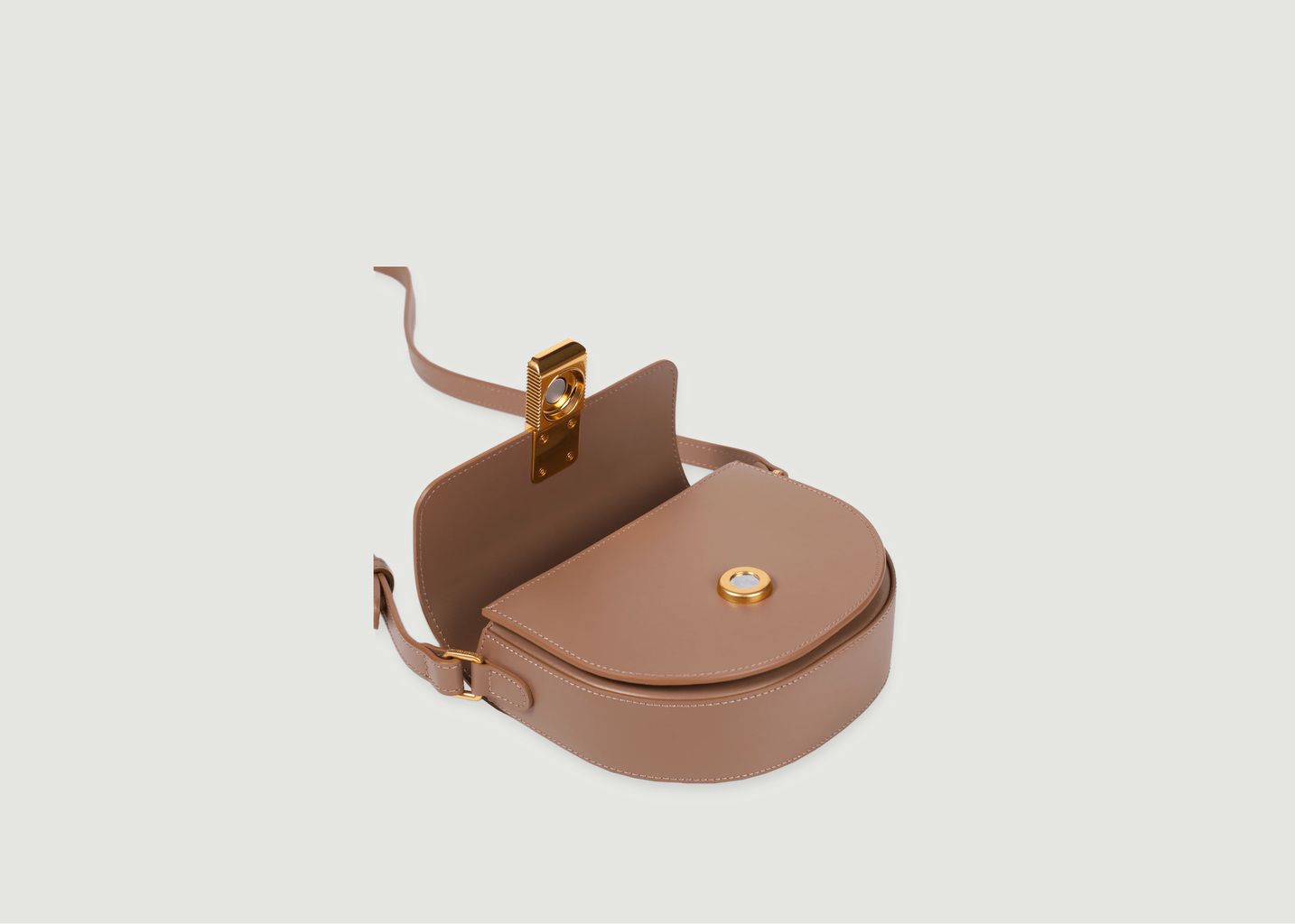 Mini Sully Gold Edition - Cuir Box Taupe - Ateliers Auguste