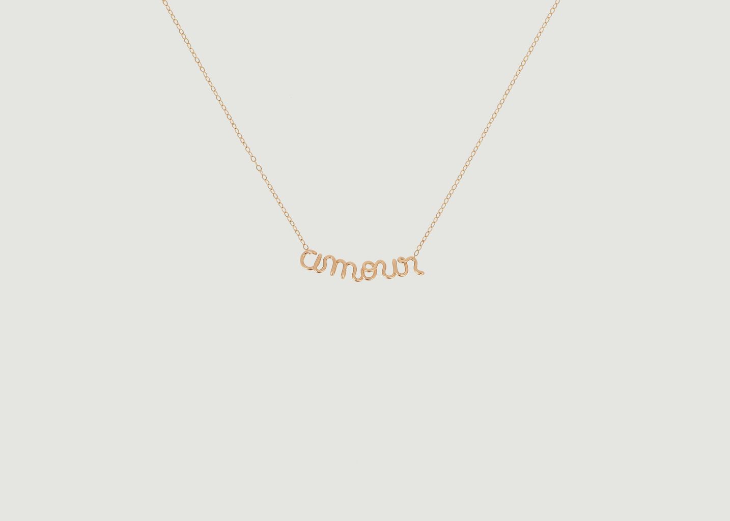 Richelieu Original Amour lettering chain necklace - Atelier Paulin