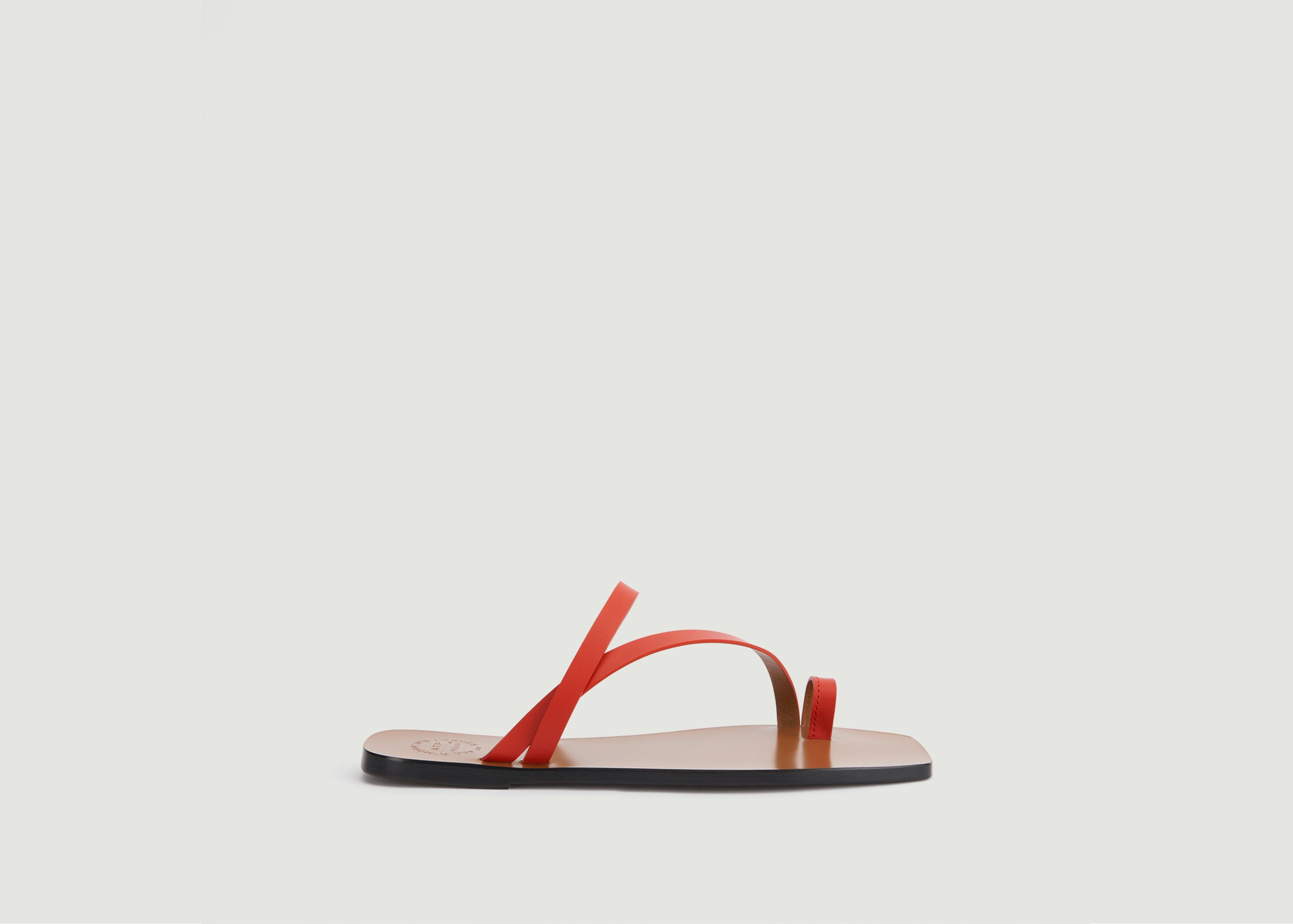 Flat leather sandals Desio - ATP Atelier