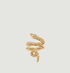 Tao gold plated snake ring