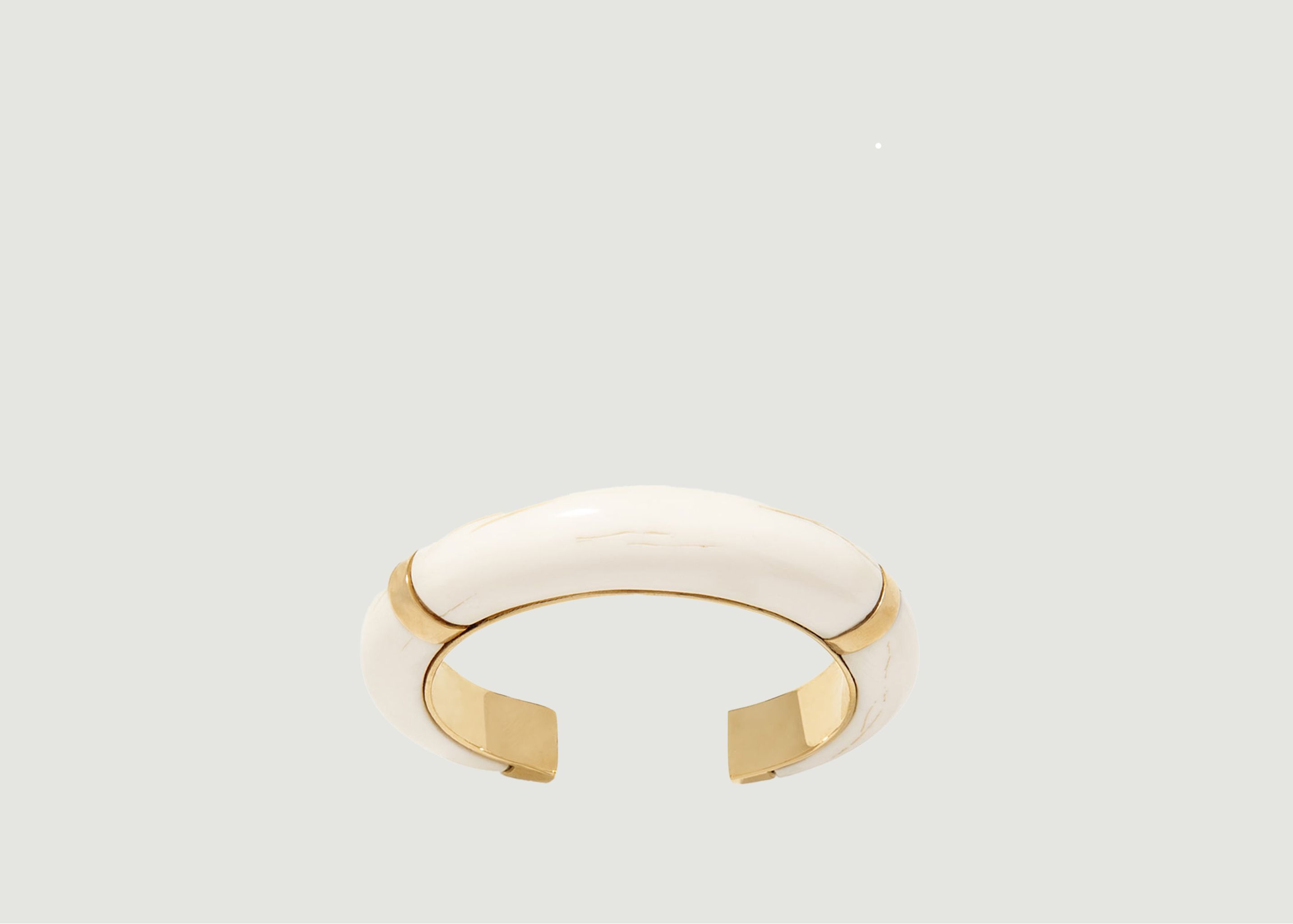 Caftan Moon bakelite and gold plated bangle bracelet - Aurélie Bidermann