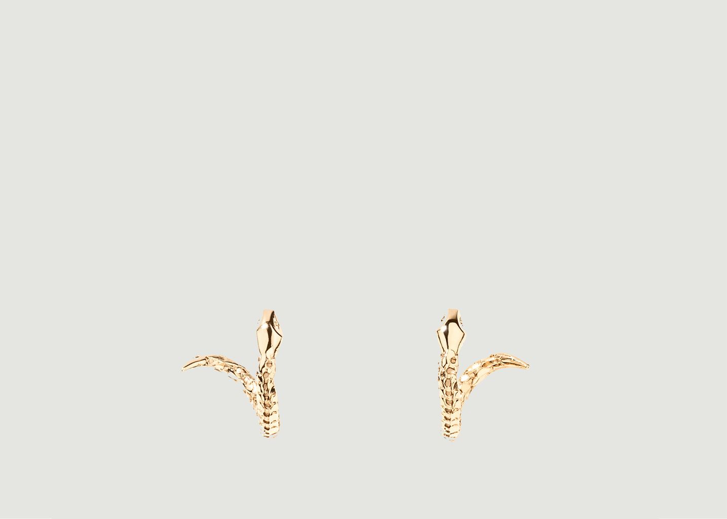 Tao gold plated snake mini hoop earrings - Aurélie Bidermann