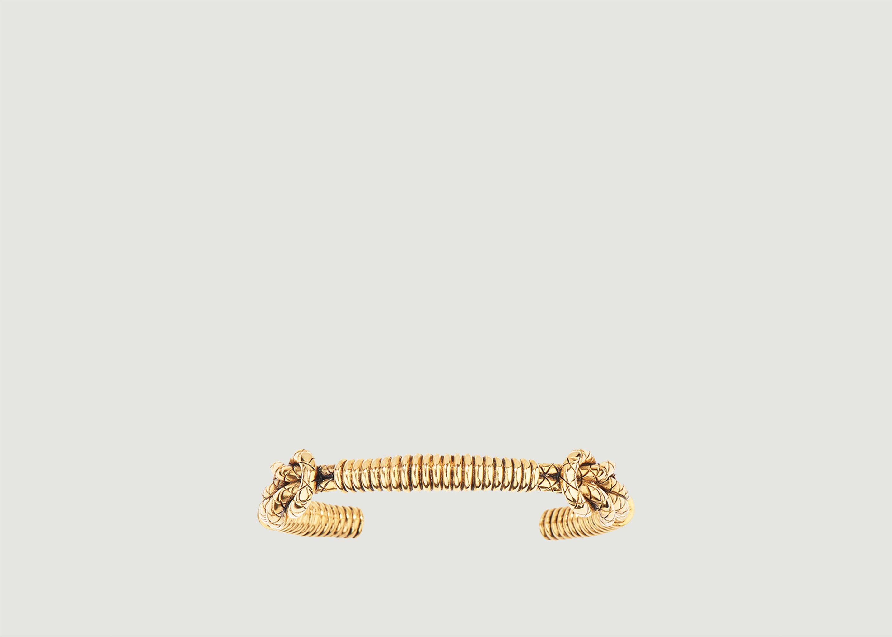 Tao snake gold plated bangle bracelet - Aurélie Bidermann