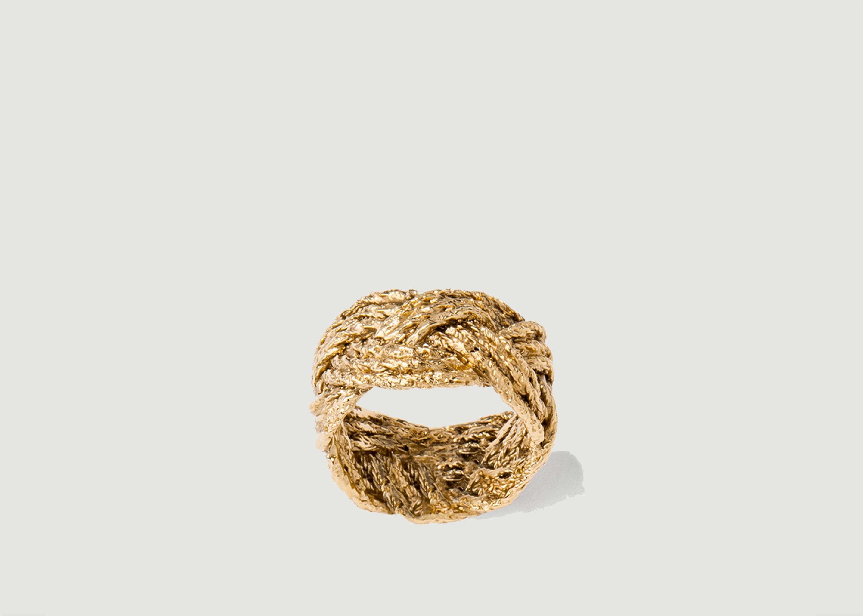 Miki braided gold plated ring - Aurélie Bidermann