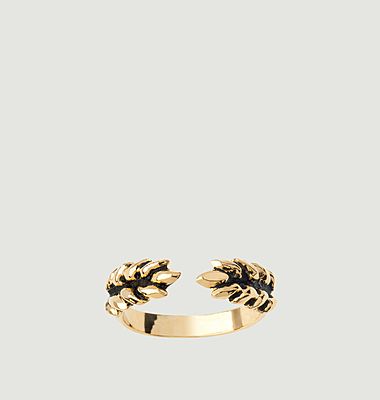 Blé Toi & Moi gold plated ring