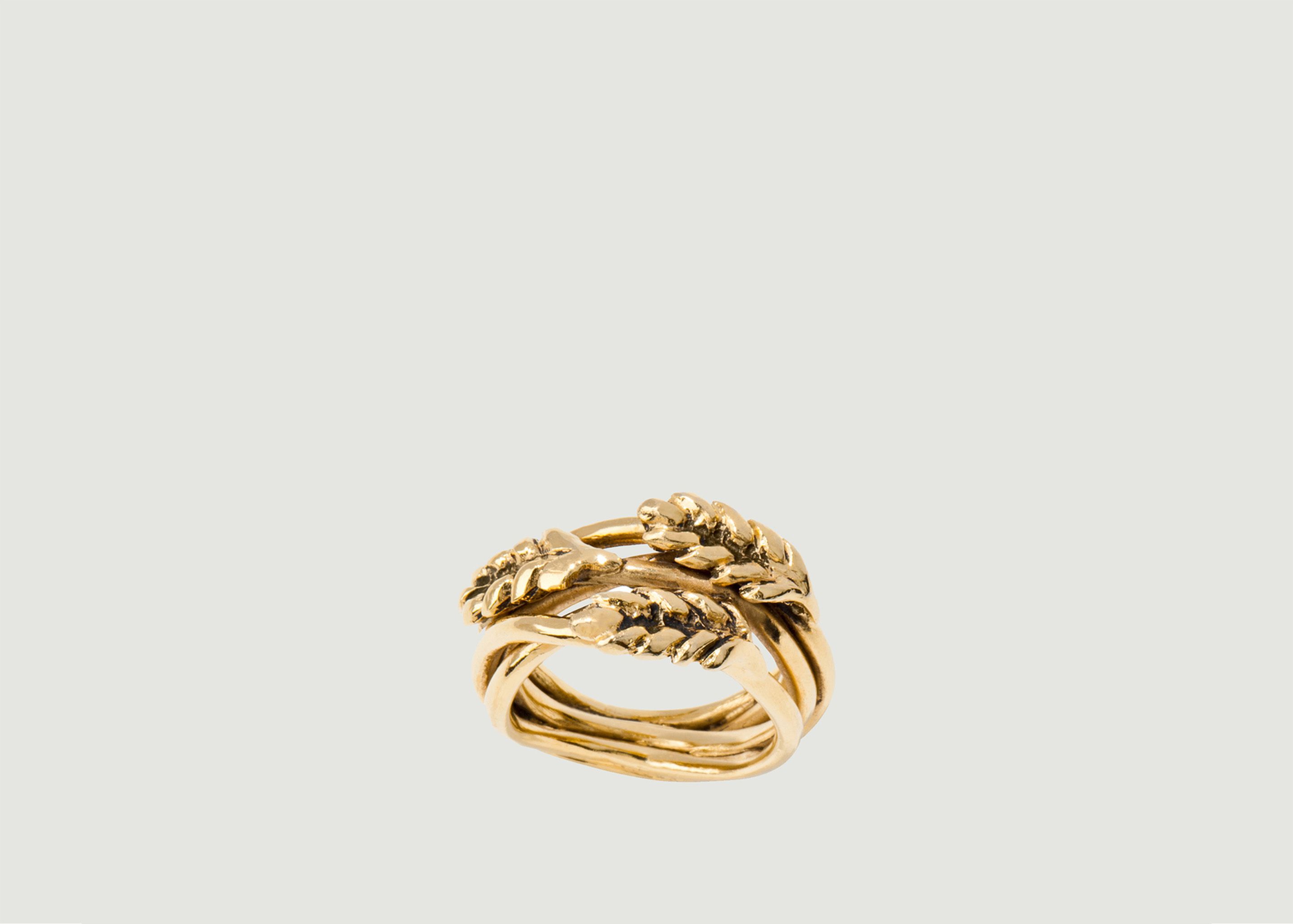 Multis Épis de Blé vergoldeter Ring - Aurélie Bidermann