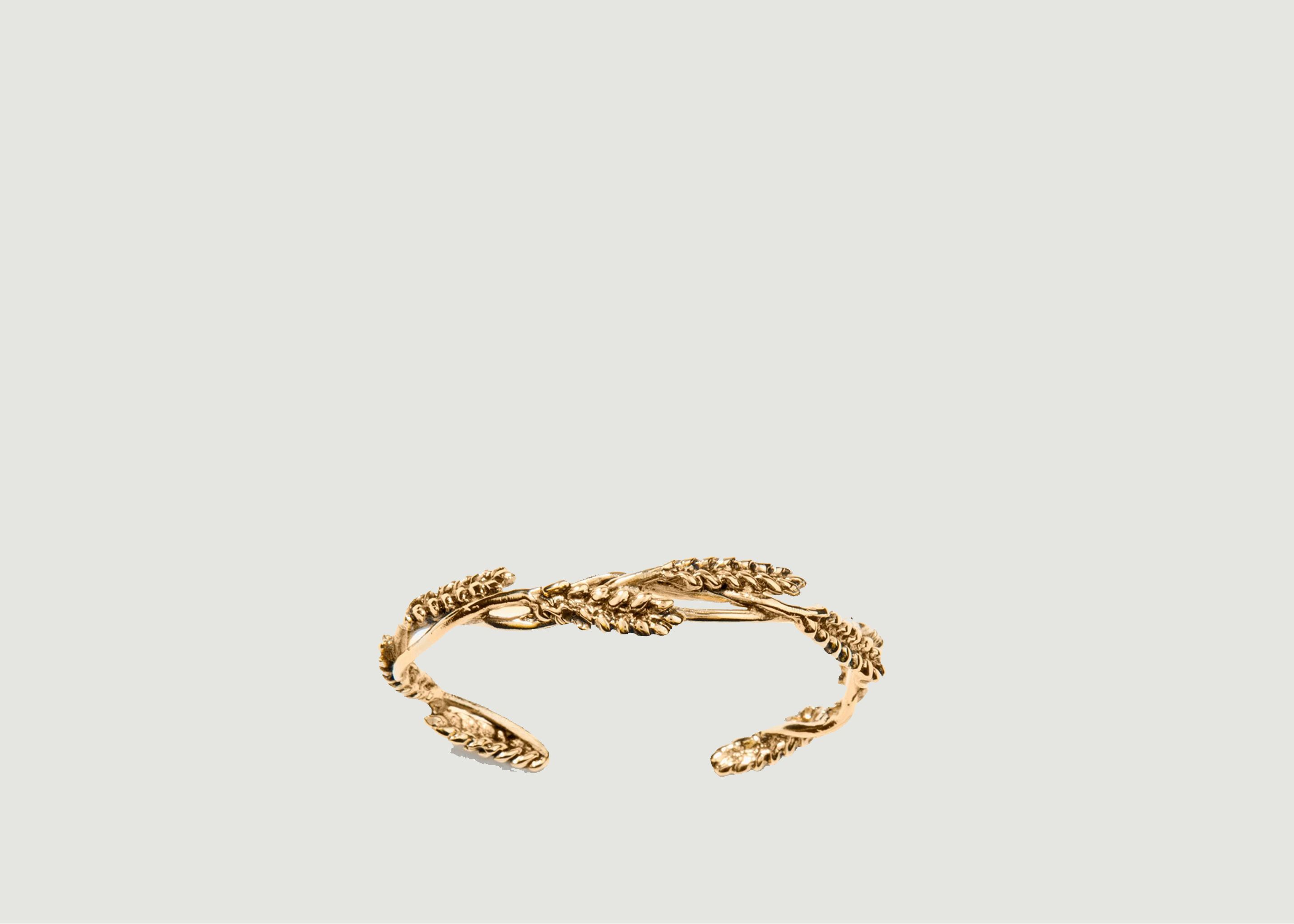 Blé gold plated bangle bracelet - Aurélie Bidermann