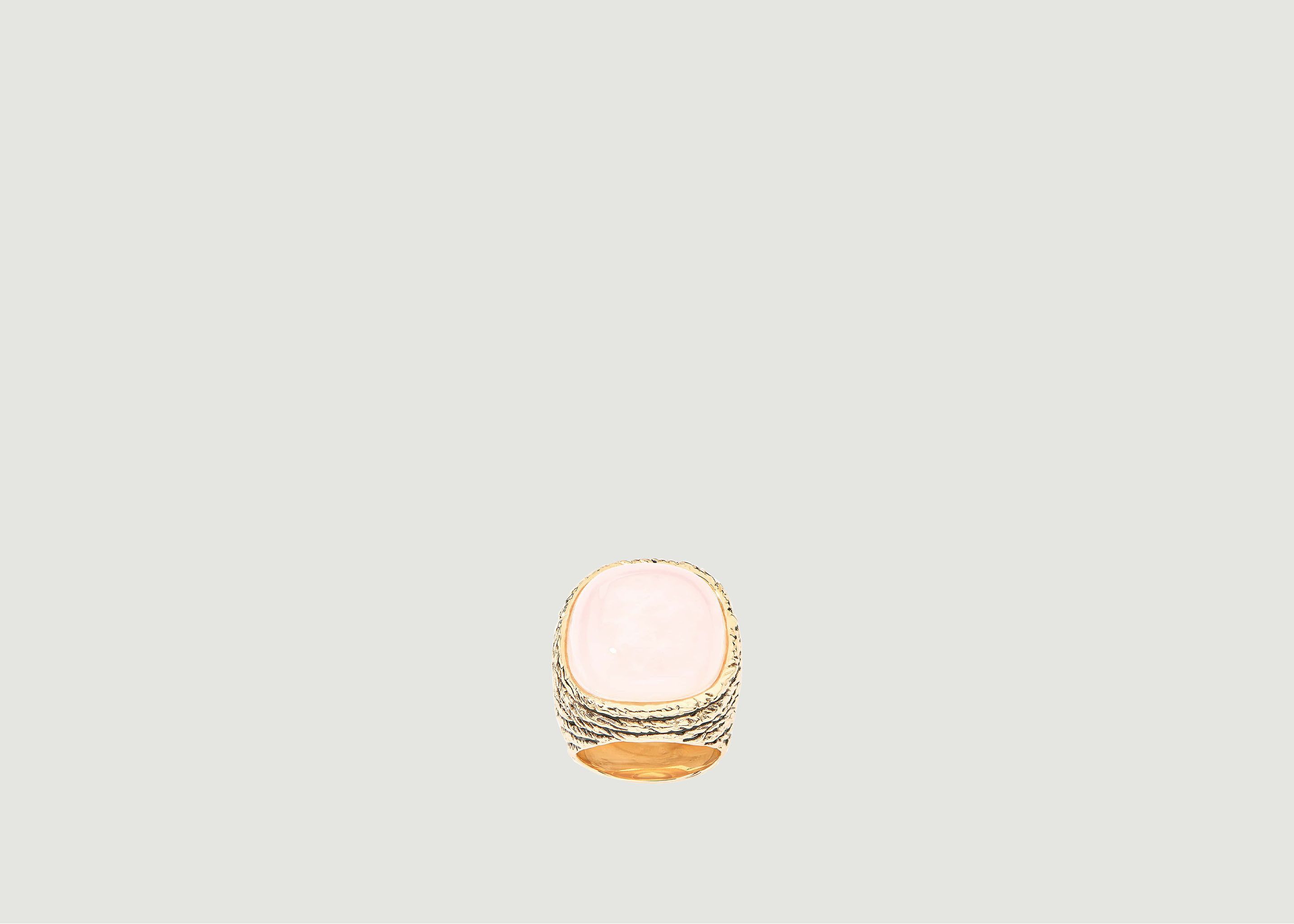 Gold-plated ring Miki quartz - Aurélie Bidermann