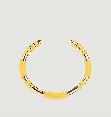 Gold plated and resin bracelet Positano