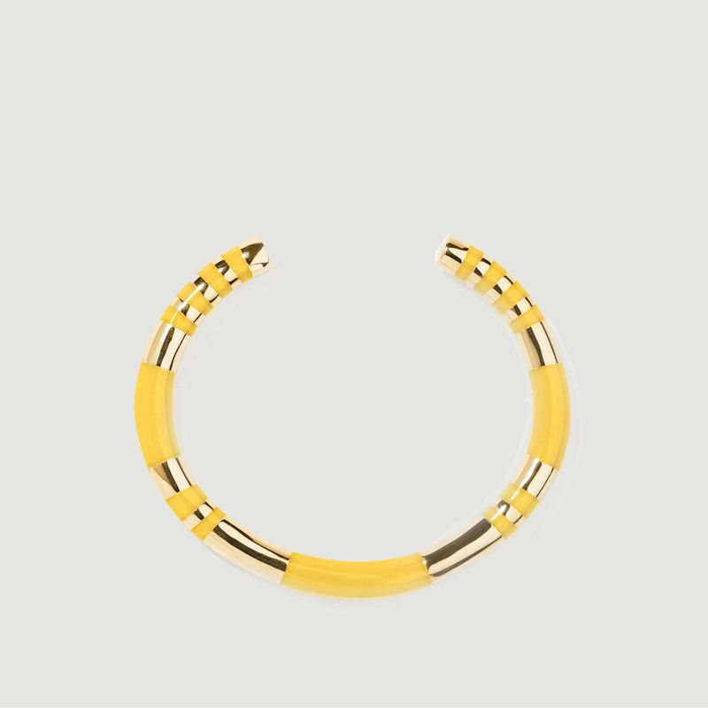Gold plated and resin bracelet Positano - Aurélie Bidermann