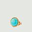 Large gold plated ring with turquoise Lagoa - Aurélie Bidermann