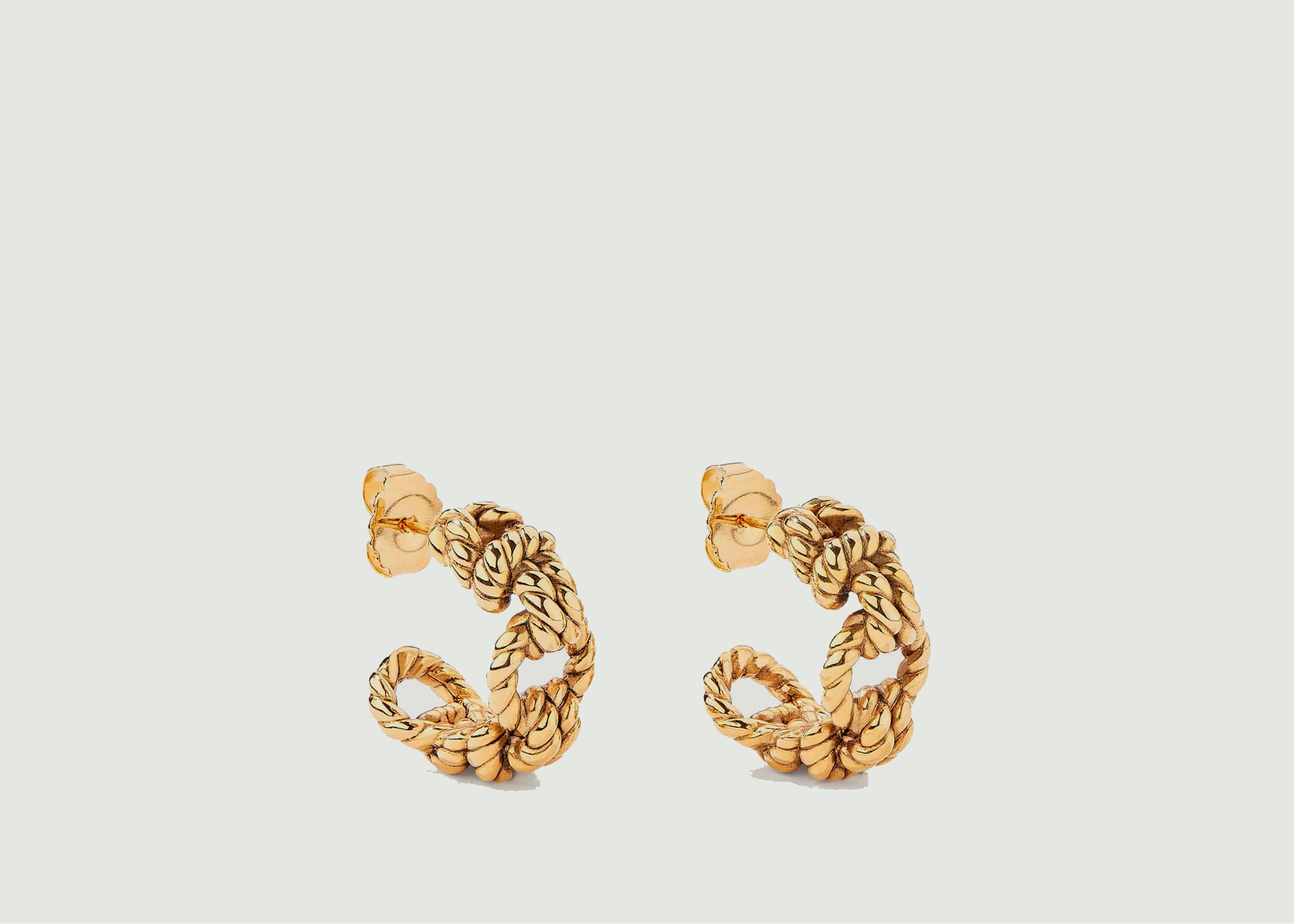 Gold plated earrings Lagoa - Aurélie Bidermann