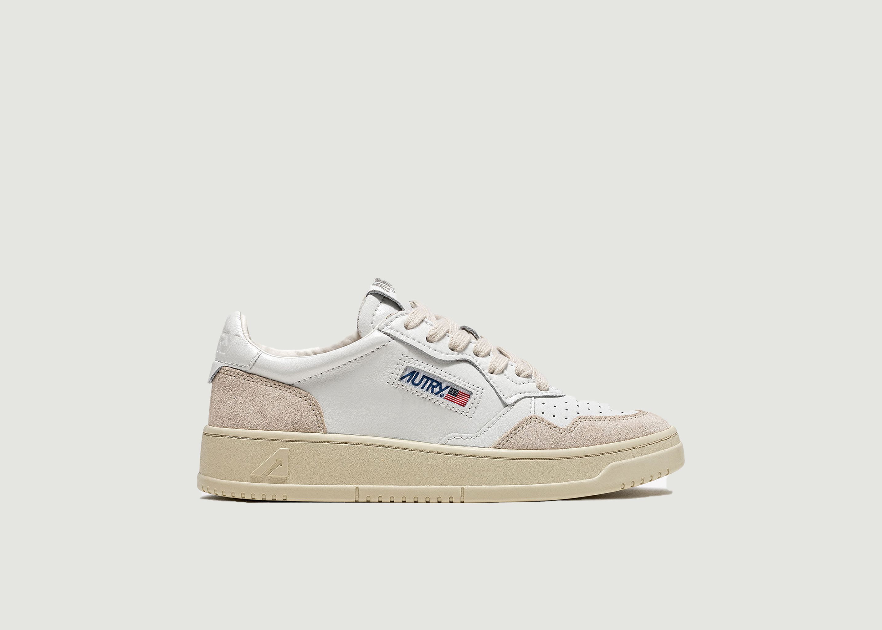 Medalist Low sneakers in white leather and suede - AUTRY