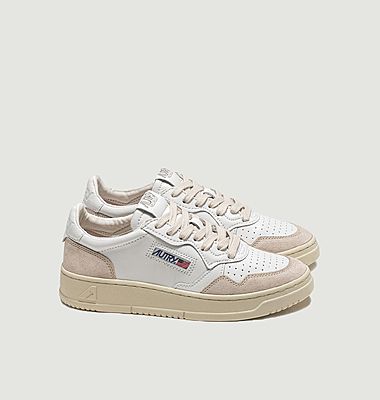Medalist Low sneakers in white leather and suede