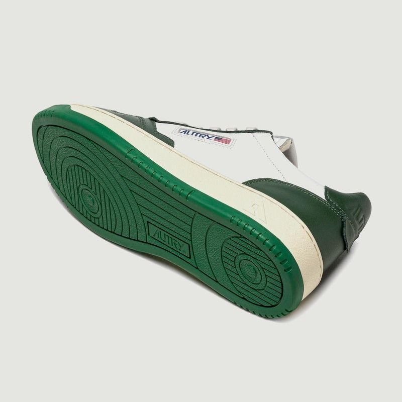 Autry Sneakers 01 Low Man Leat White Green  - AUTRY