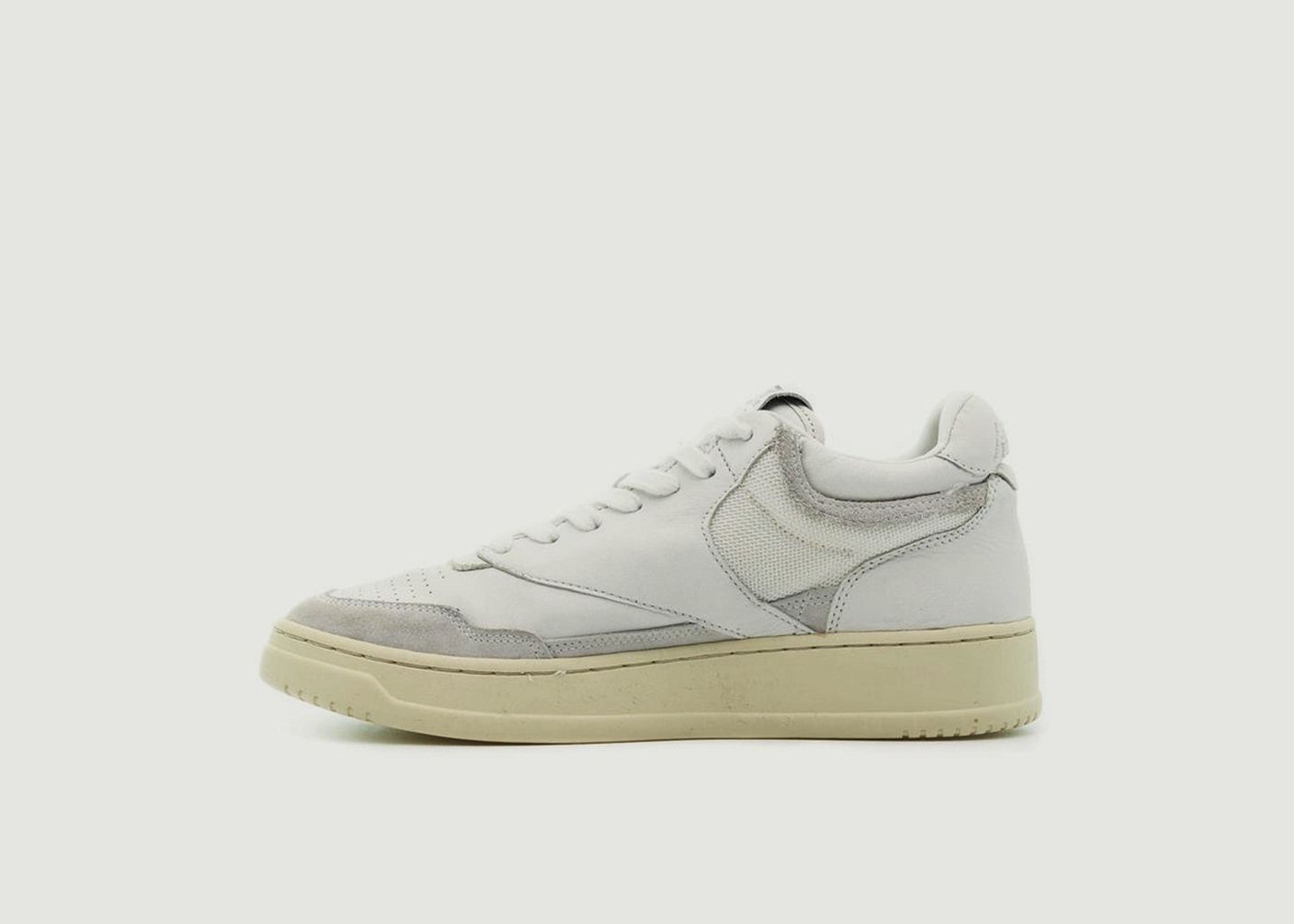 Sneakers Autry 01 Mid Man Open Tout Blanc - AUTRY