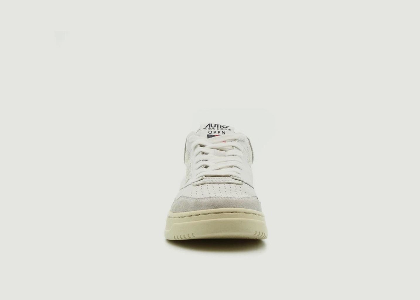 Sneakers Autry 01 Mid Man Open Tout Blanc - AUTRY