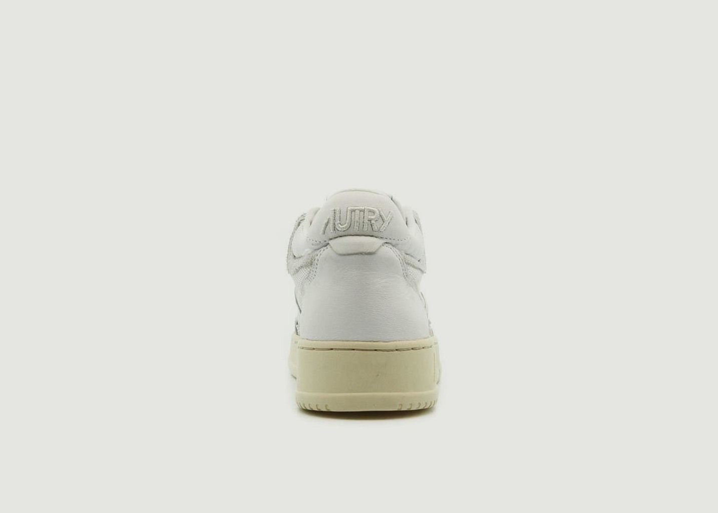 Sneakers Autry 01 Mid Man Open Tout Blanc - AUTRY