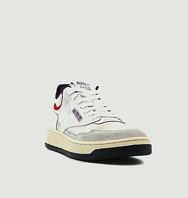 Sneakers Autry 01 Mid Man Cuir Blanc