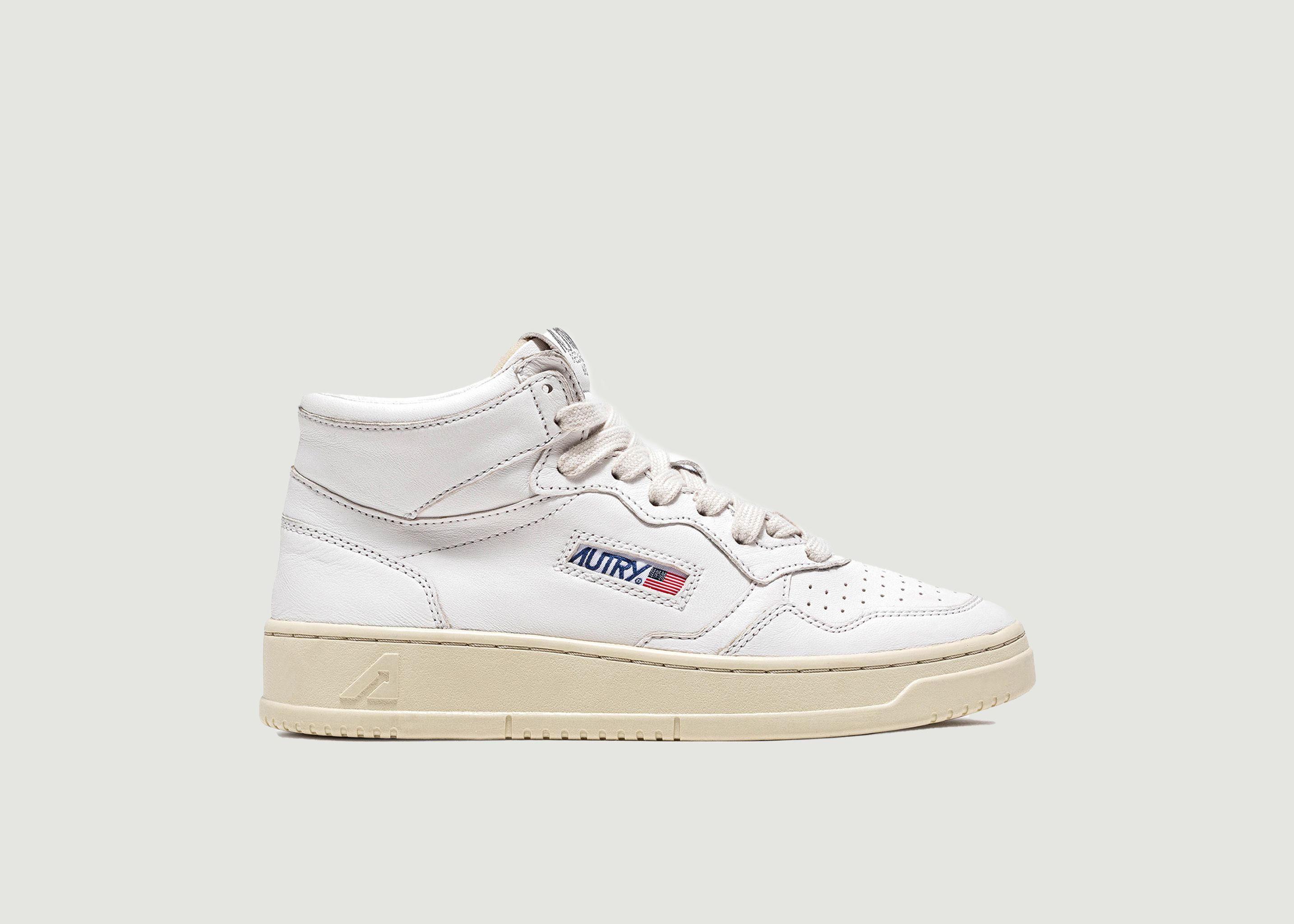 Medalist high-top sneakers in white leather - AUTRY