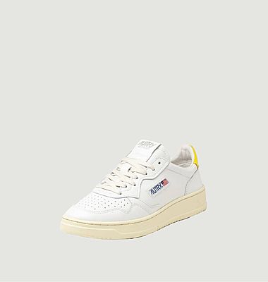Medalist Low sneakers in white and yellow leather