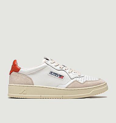 Medalist Low sneakers in orange and white leather