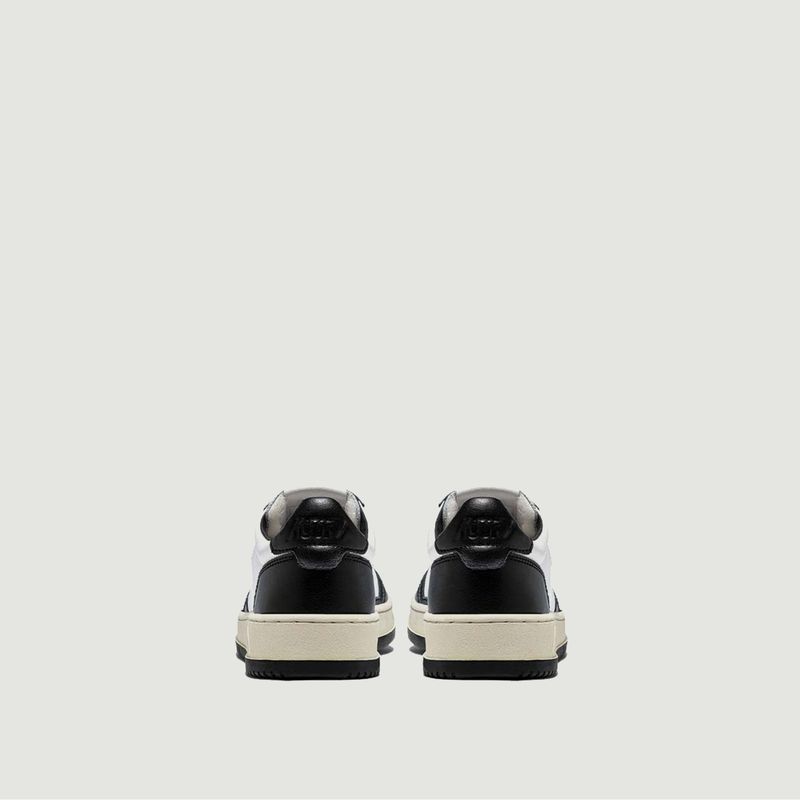 Sneakers Medalist Low en cuir blanc et noir - AUTRY