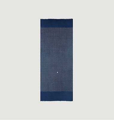 Uyuni geometric pattern organic cotton scarf