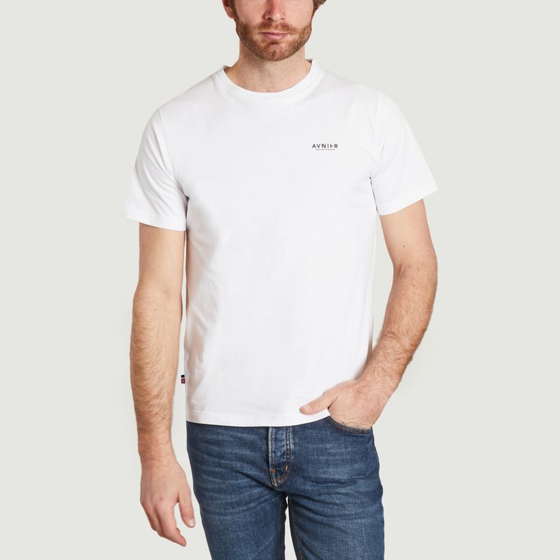 Source White Vertical V2 T-Shirt - AVNIER