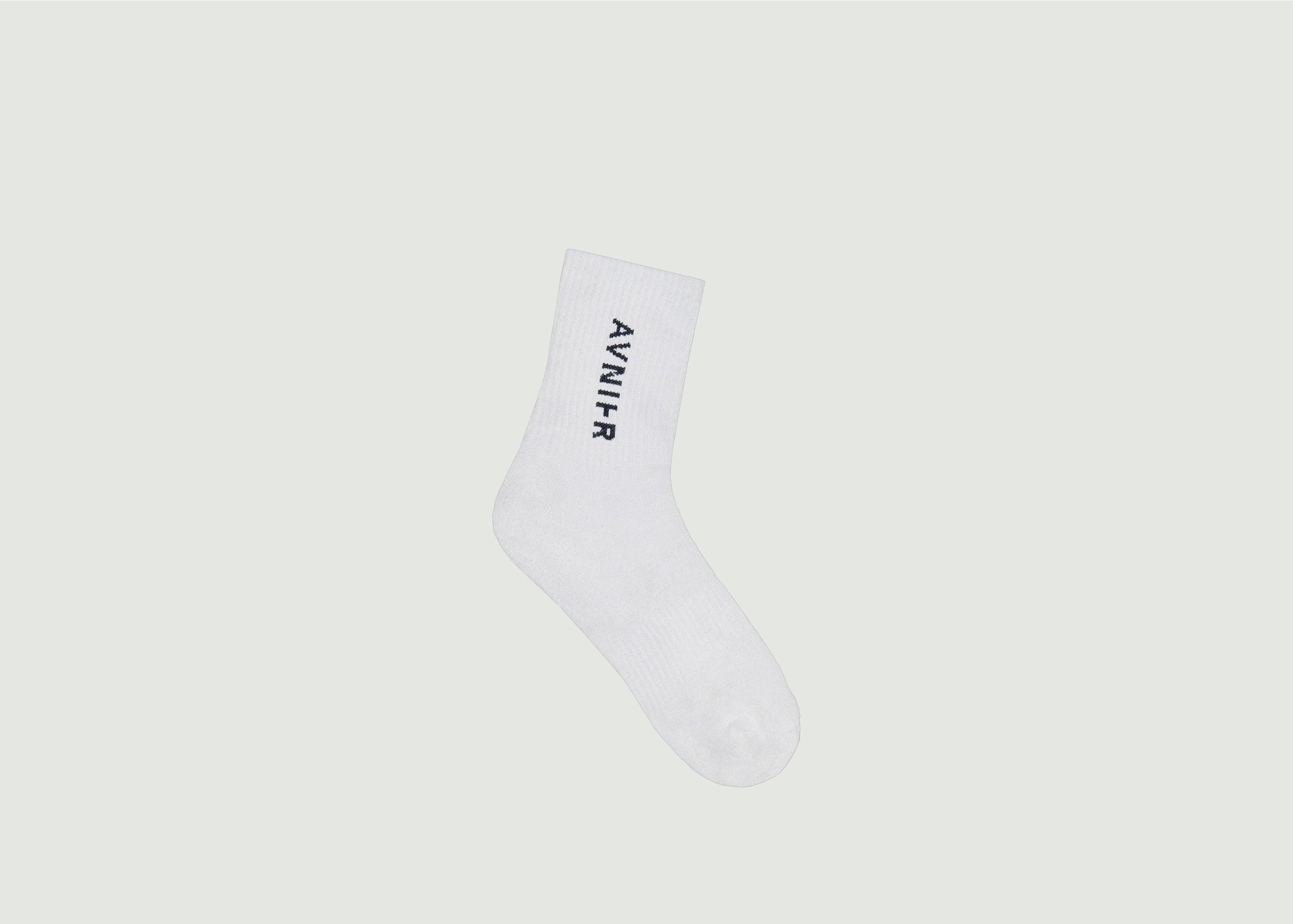 Socks Loop White Vertical - AVNIER