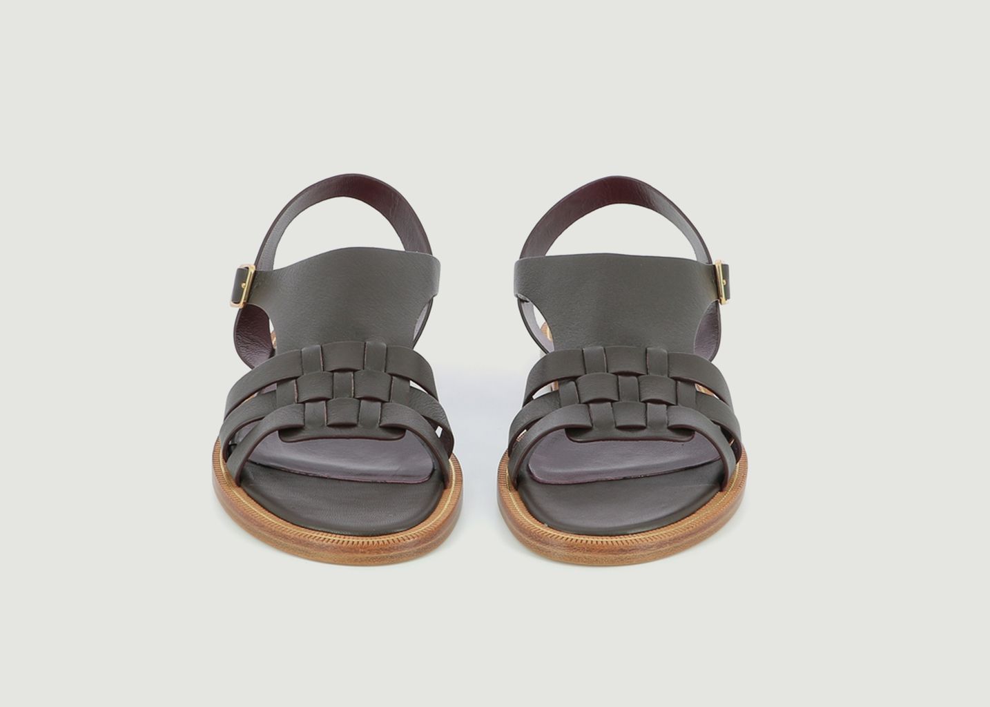 Tony leather flat sandals - Avril Gau
