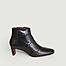 Moune topstitched leather boots - Avril Gau