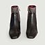Nano bicolor bi-material leather boots - Avril Gau
