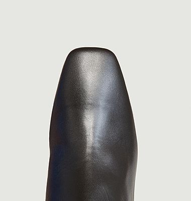 Boots bicolores en cuir bi-matière Nano