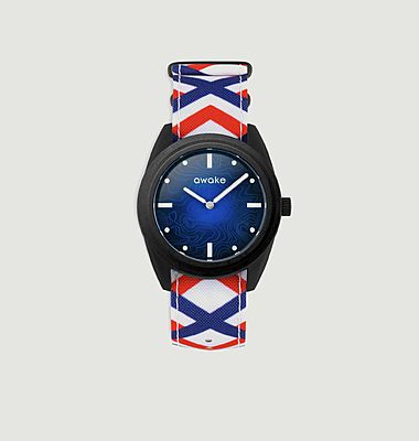 Die Uhr Blue Nato Tricolore