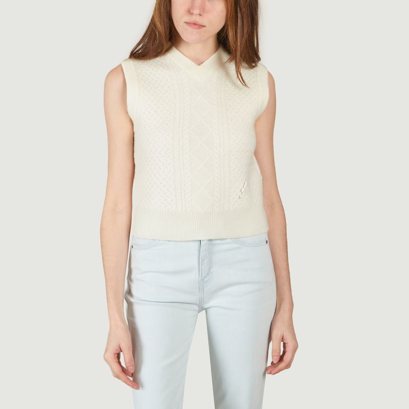 Reunited Cable Vest Sleeveless Sweater - Axel Arigato