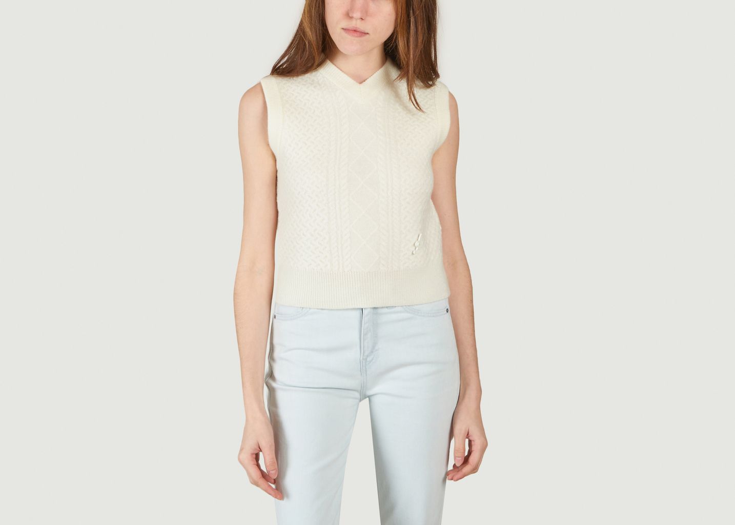 Reunited Cable Vest Sleeveless Sweater - Axel Arigato