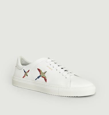 Clean 90 Leather Sneakers With Embroidered Birds