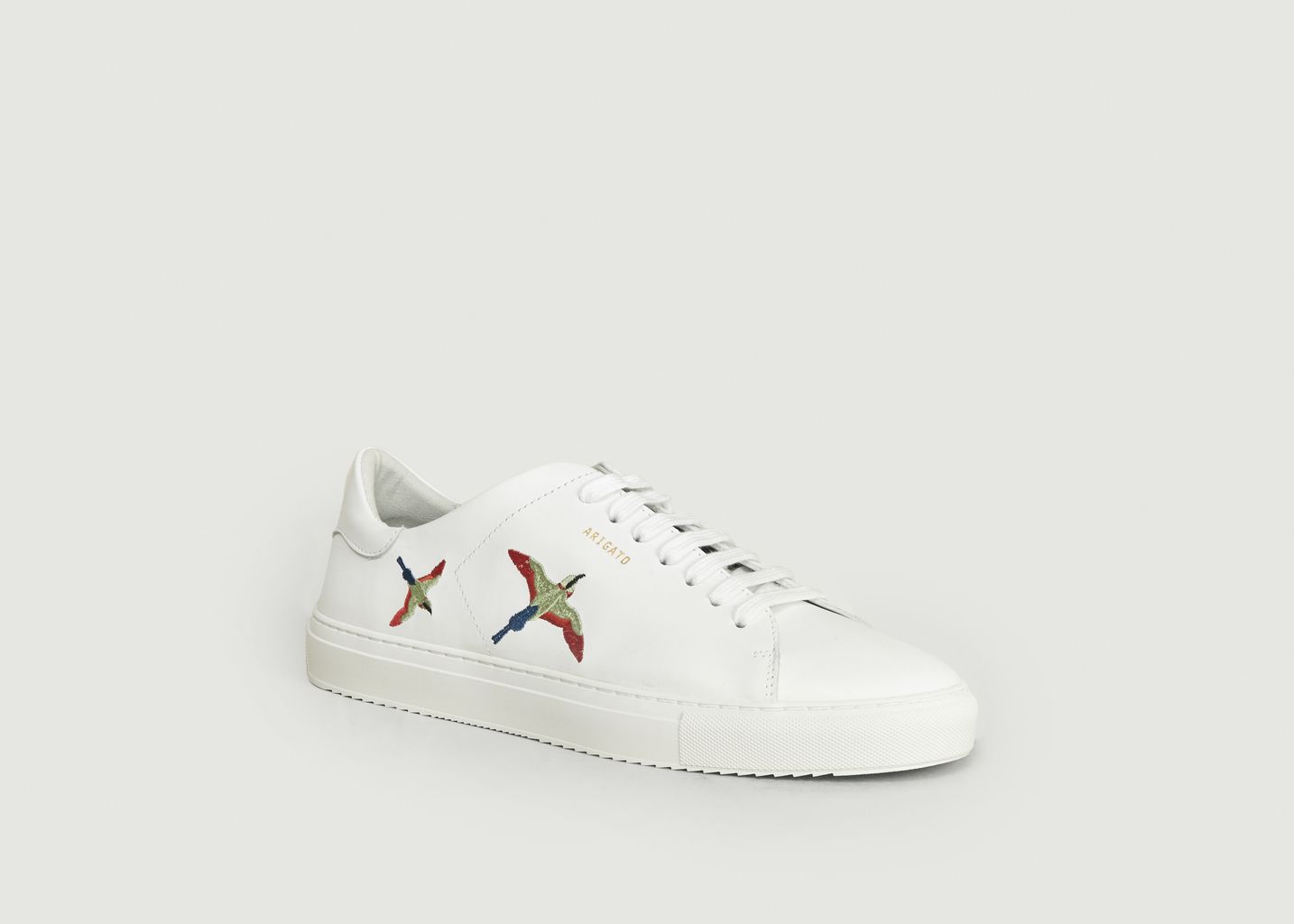 Clean 90 Leather Sneakers With Embroidered Birds - Axel Arigato