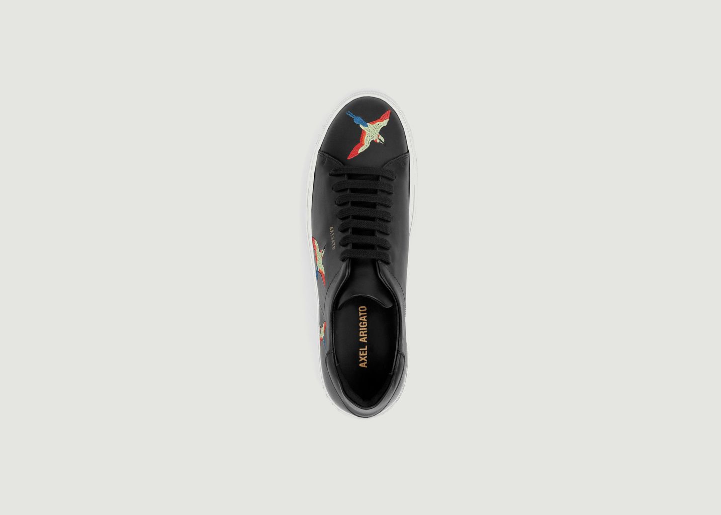 Sneakers en cuir avec oiseaux brodés Clean 90 - Axel Arigato