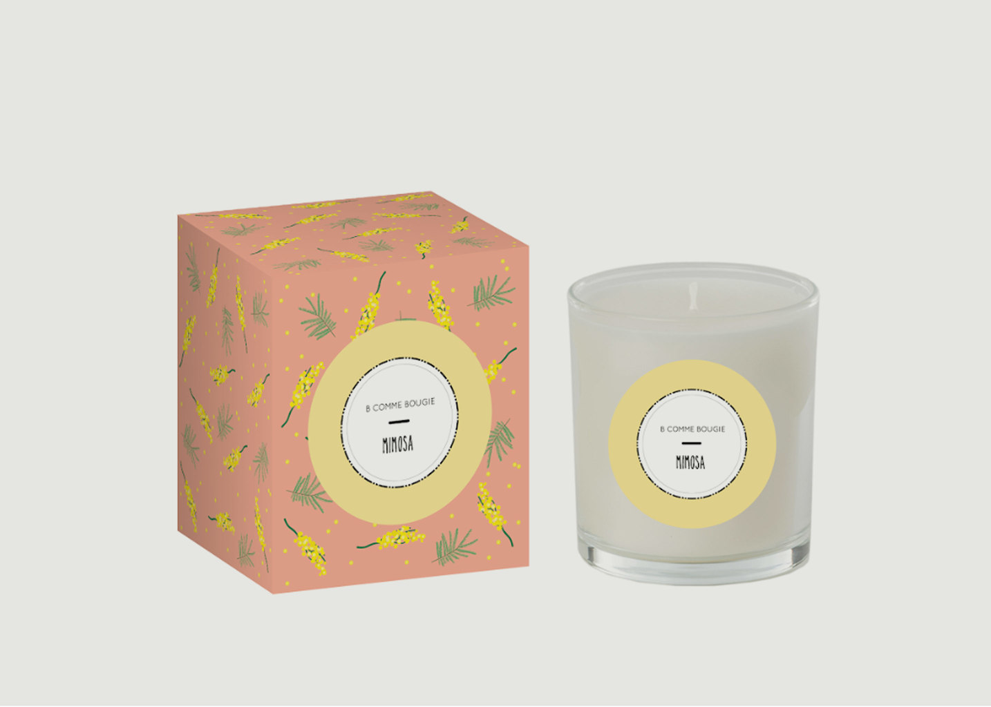 Mimosa Candle White B comme Bougie | L 